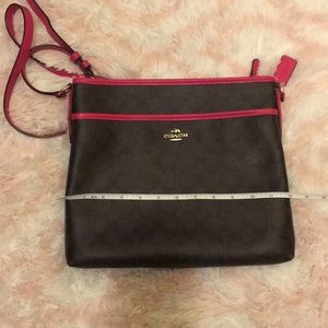 COACH Crossbody Brown/pink